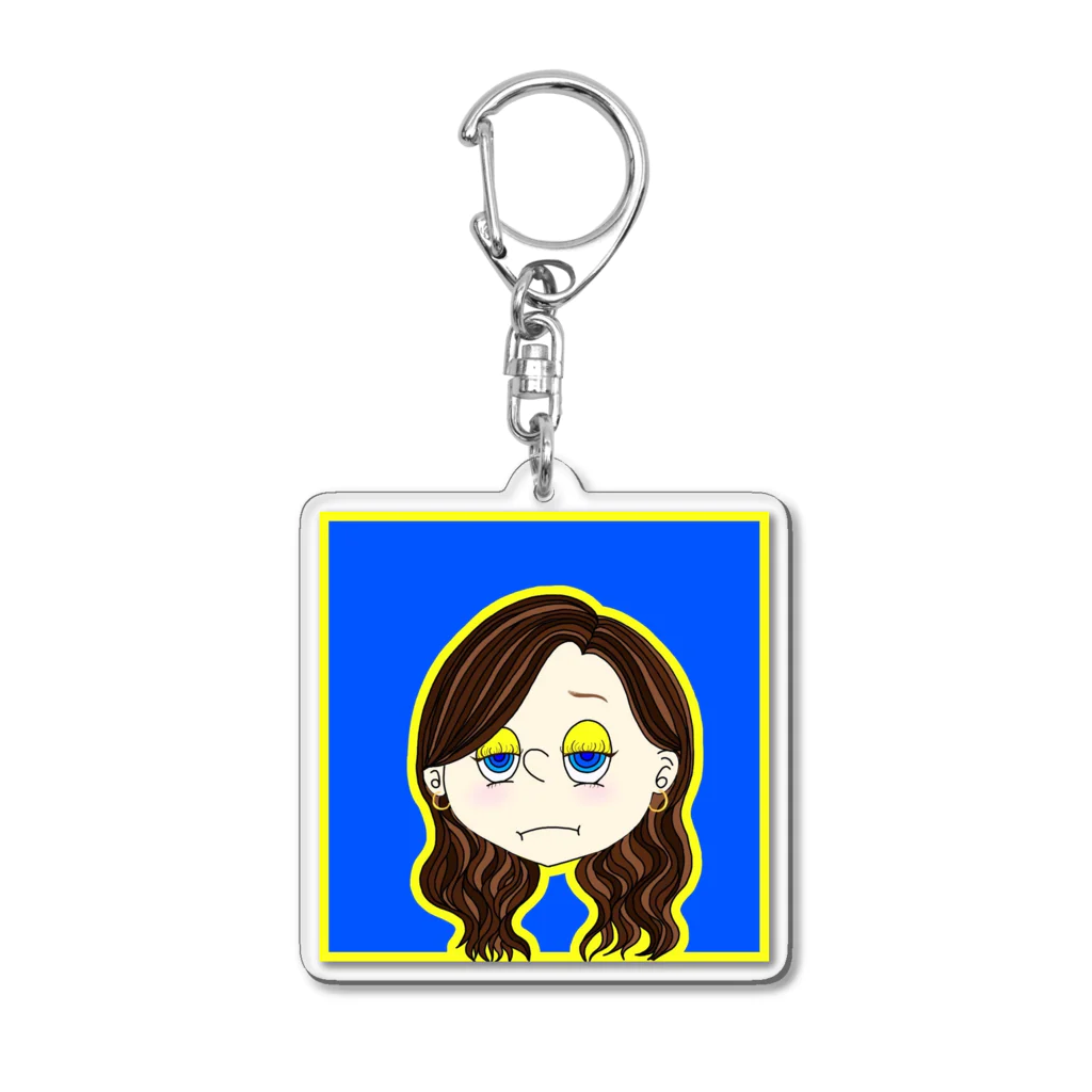 mee's shopのTuesday mood/火曜日の女の子 Acrylic Key Chain