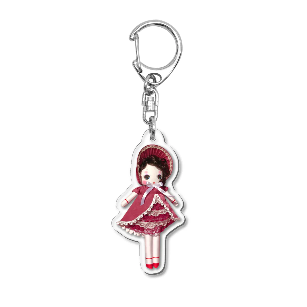 麻琴 (Makoto)の文化人形 レディルウ アクリルキーホルダー Acrylic Key Chain