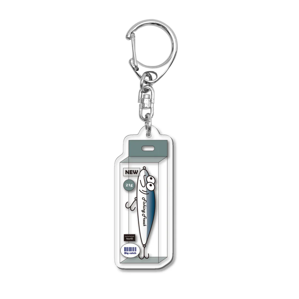 tsuriii(ツリー）のtsuriii シンペン21g_イワシ Acrylic Key Chain