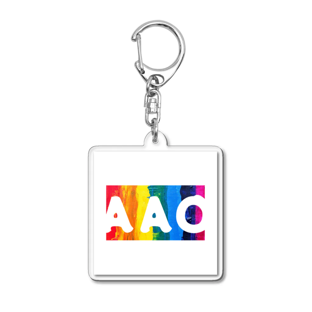 AAOでエイエイオー！のカラフル　ＡＡＯロゴ Acrylic Key Chain