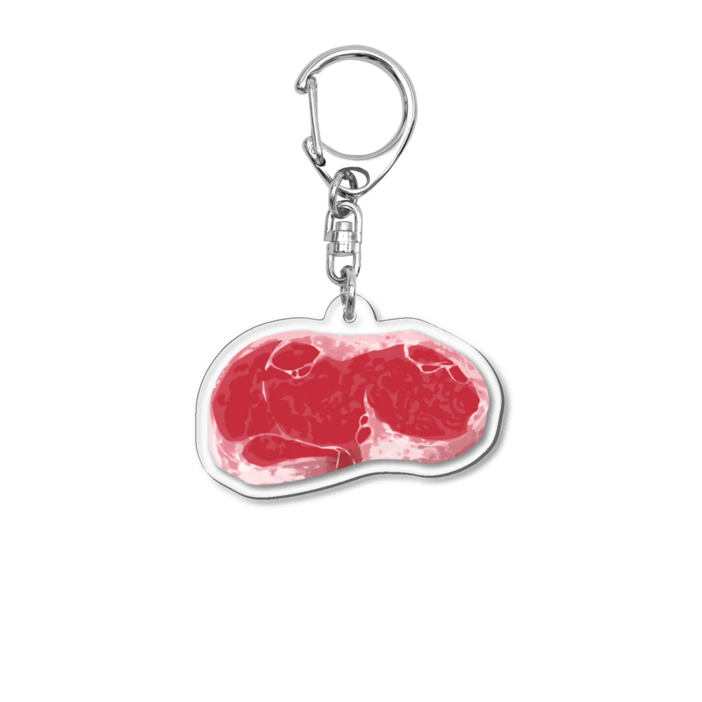 🥩の生肉アクキー Acrylic Key Chain