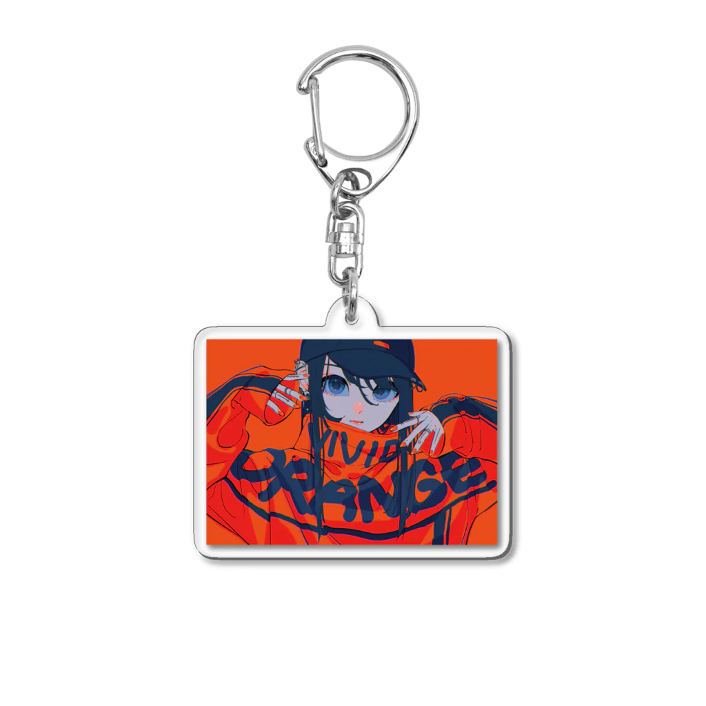 りたおのvivid orange Acrylic Key Chain