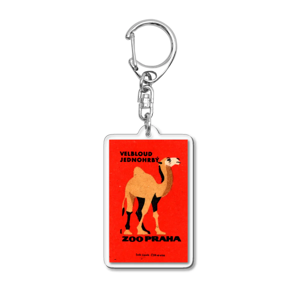 YS VINTAGE WORKSのチェコ　プラハ動物園　ラクダ Acrylic Key Chain