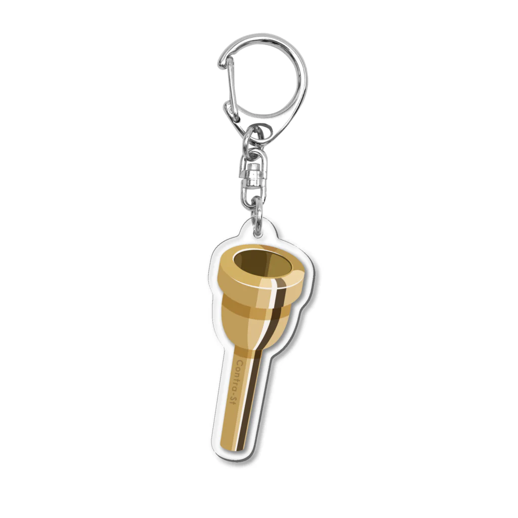 Contra-Storeのトロンボーンのマウスピース（ゴールド） Acrylic Key Chain