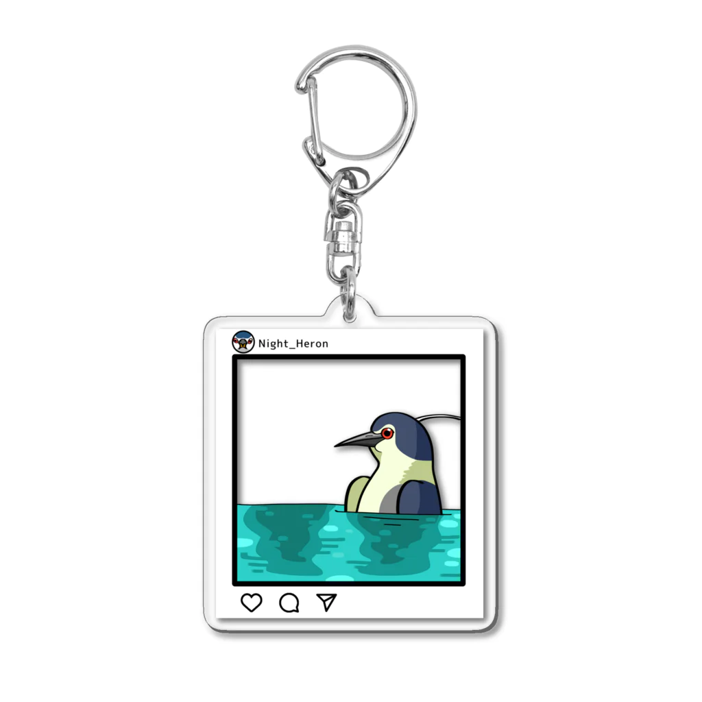 ゴイサギのおみせのゴイサギとゴイゴイ温泉できちゃうキーホルダー Acrylic Key Chain