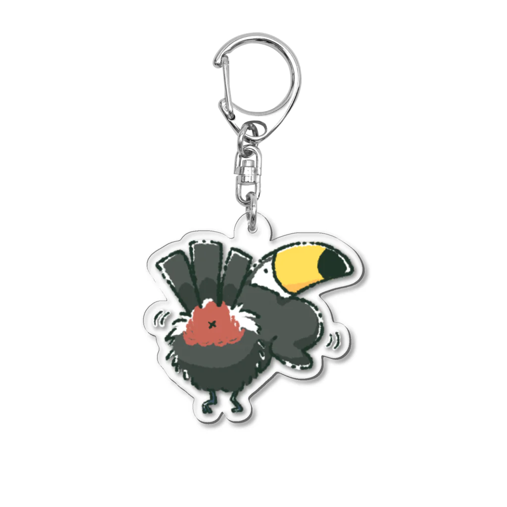 おおはショップのおちりフリフリおおはしんし Acrylic Key Chain