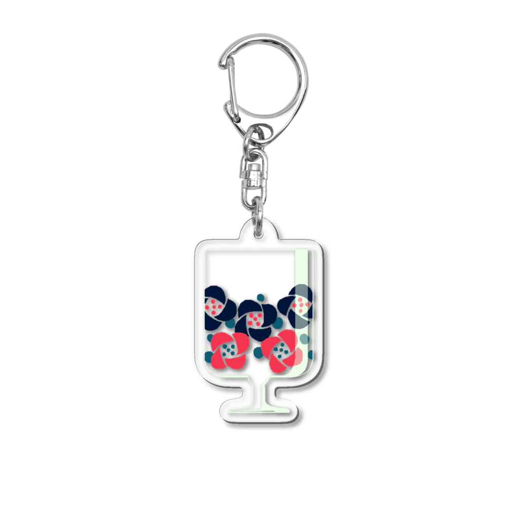 ちゃんがやのレトログラスb Acrylic Key Chain