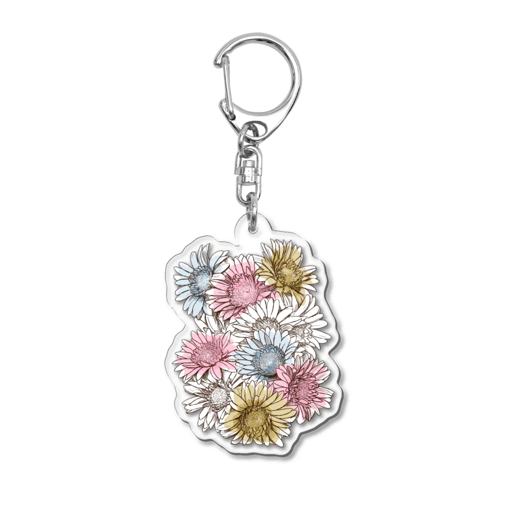 suzubaraのガーベラ Acrylic Key Chain