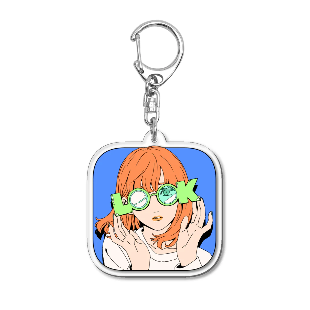 ねこぜもんのLOOK ( Type A ) Acrylic Key Chain