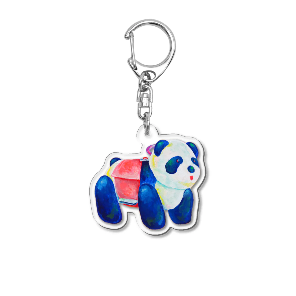 なるしまなるしのパンダカー(メロディーペット) Acrylic Key Chain