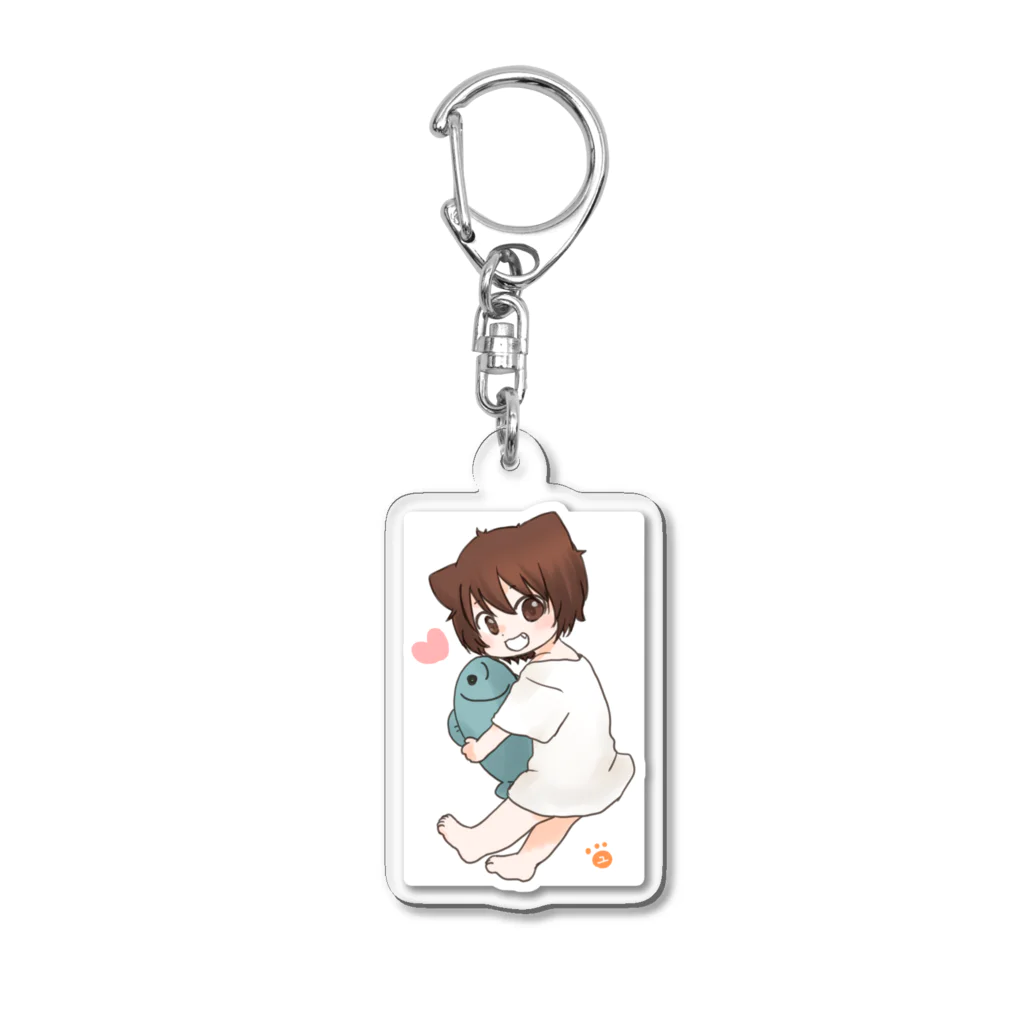 常時空腹やさんのさかなといっしょ！ Acrylic Key Chain