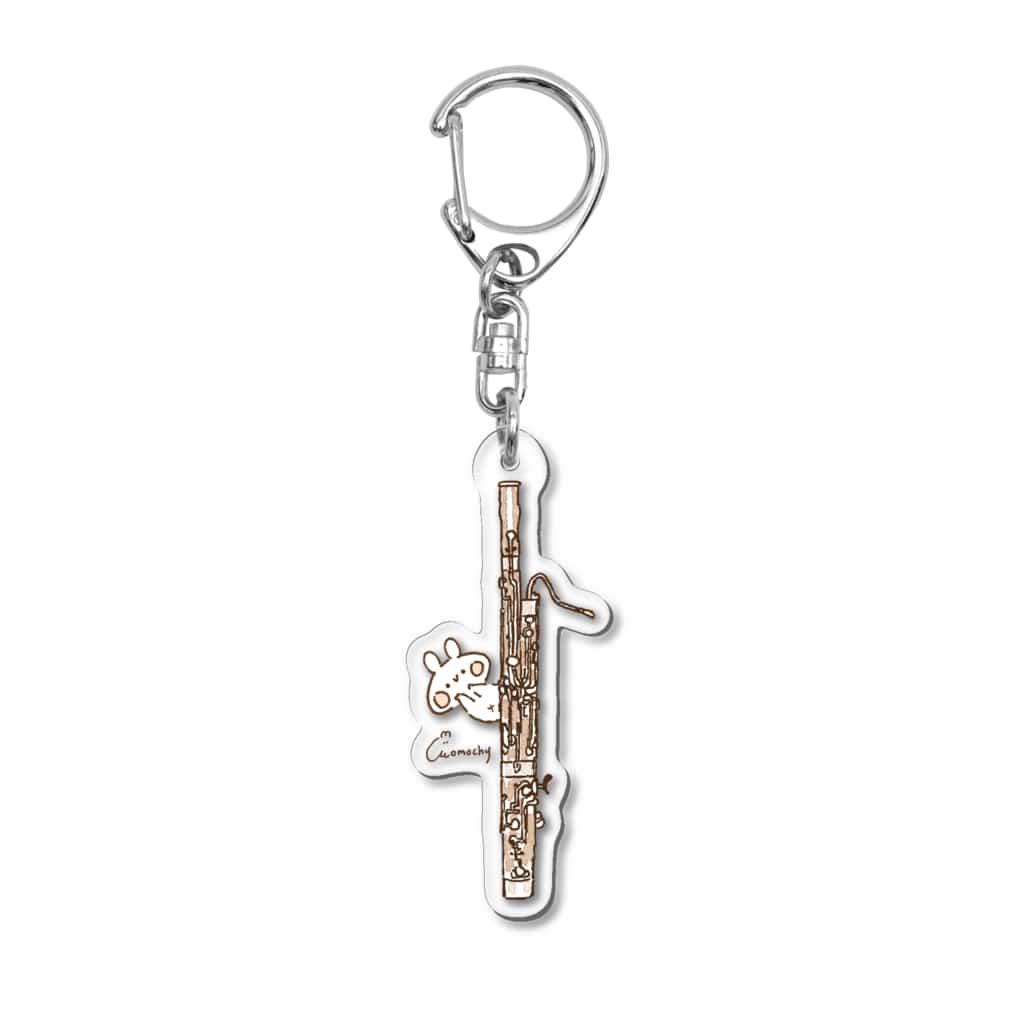 ＊momochy shop＊のファゴットとうさぎ Acrylic Key Chain