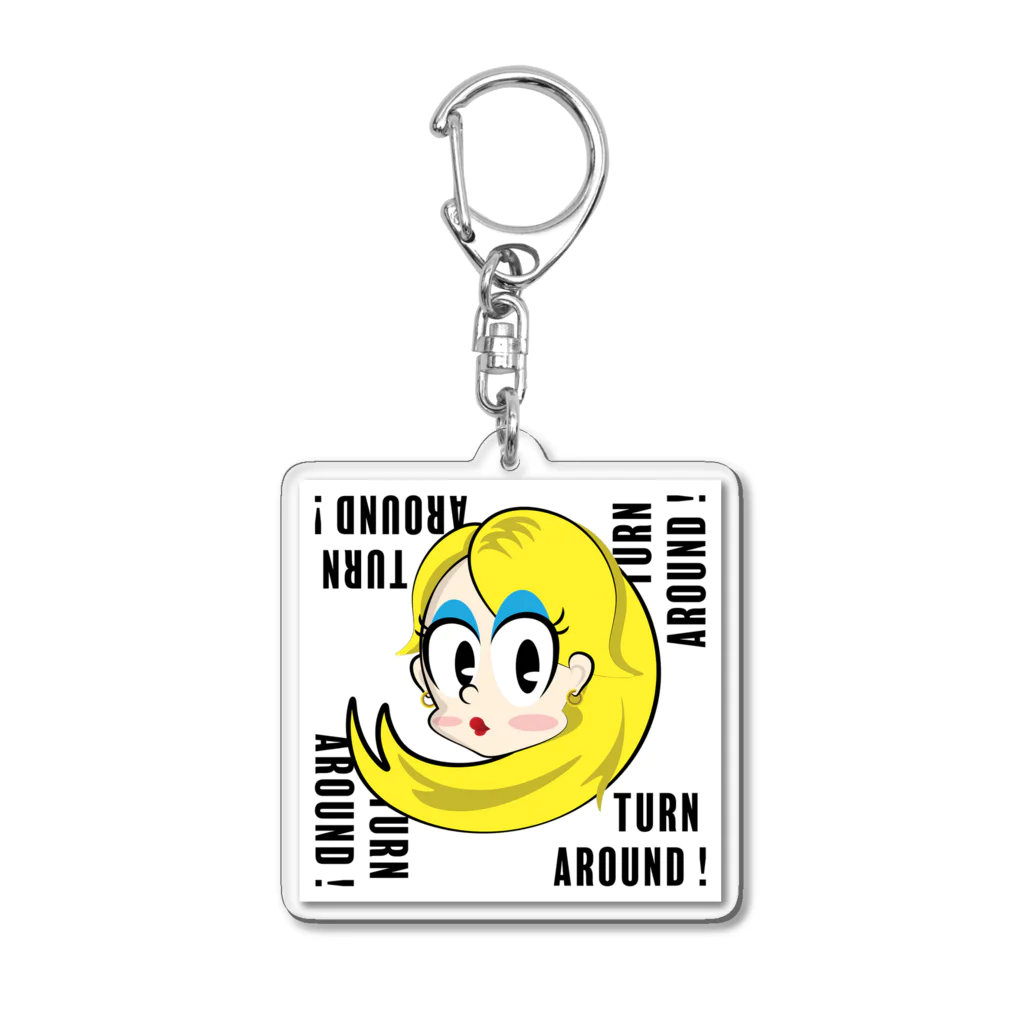 MobShopのTURN AROUND! Acrylic Key Chain