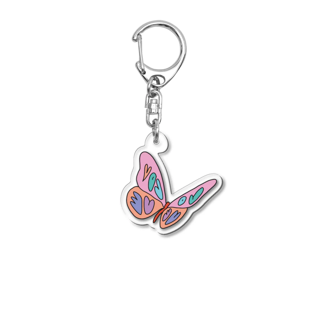 🏝MANARiN🌺のLove Butterfly Acrylic Key Chain