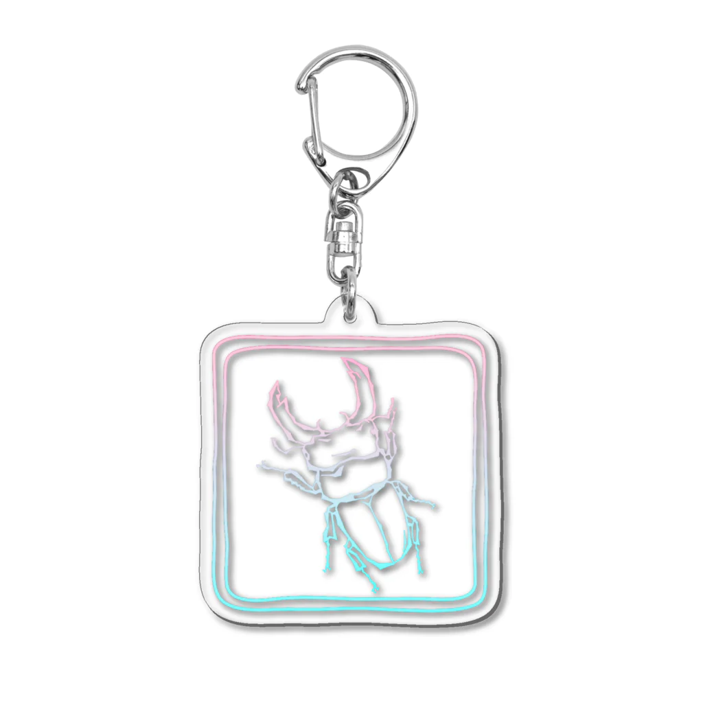 ZUYASUのショップの人気のオオクワガタ Acrylic Key Chain