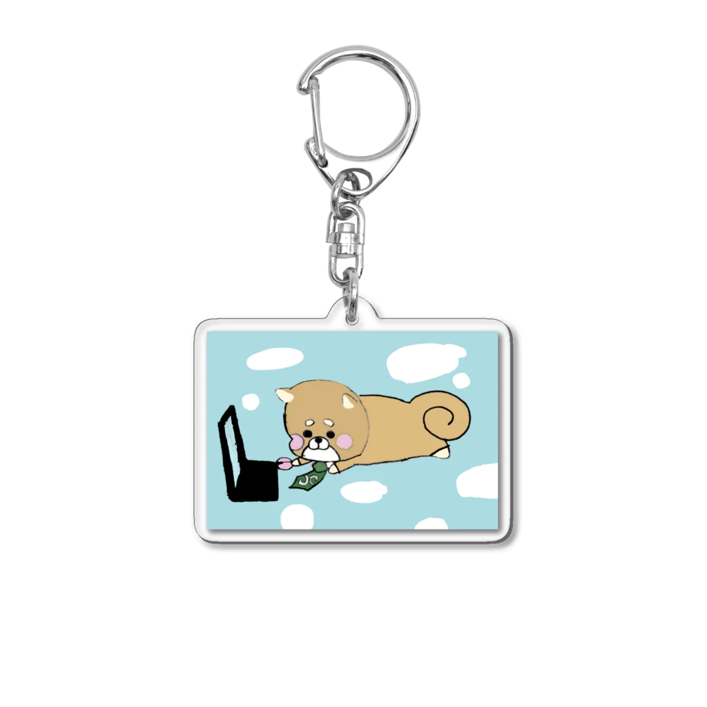 チャッピー屋のリモート柴犬さん Acrylic Key Chain