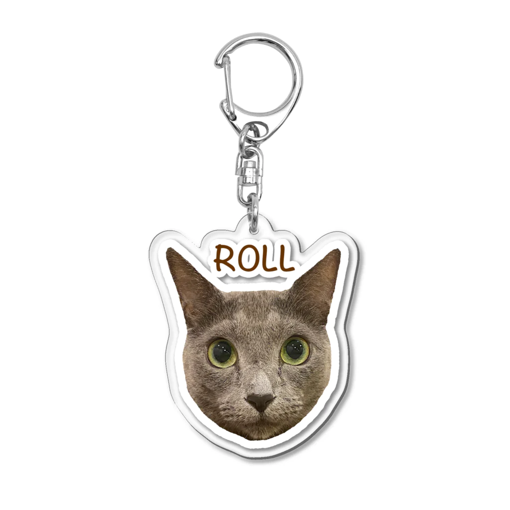 猫カフェ ぶぅたんグッズショップの絵文字ロルくん Acrylic Key Chain