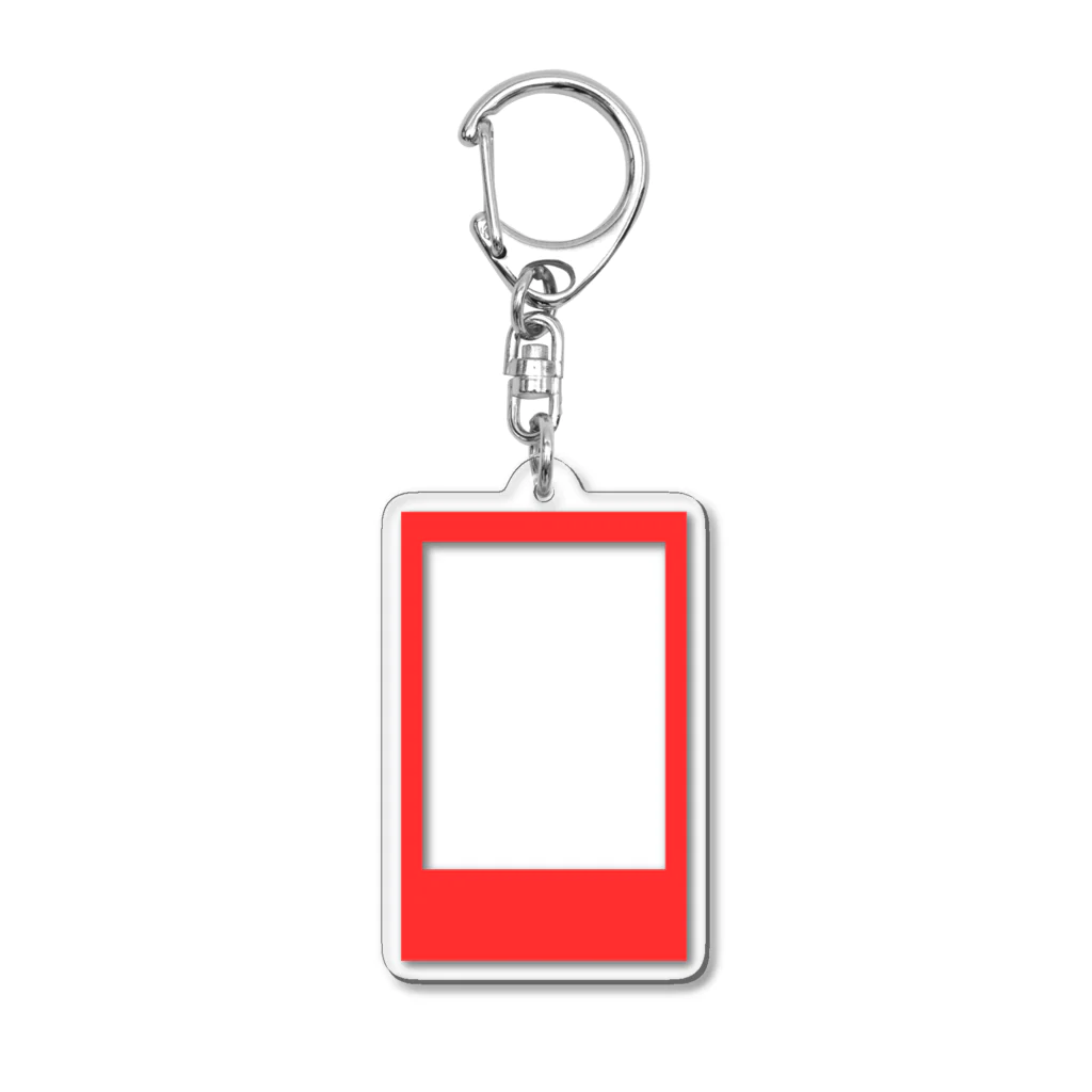 hyu_hyu_hyu_hyuのどこでもインスタントカメラ（赤） Acrylic Key Chain