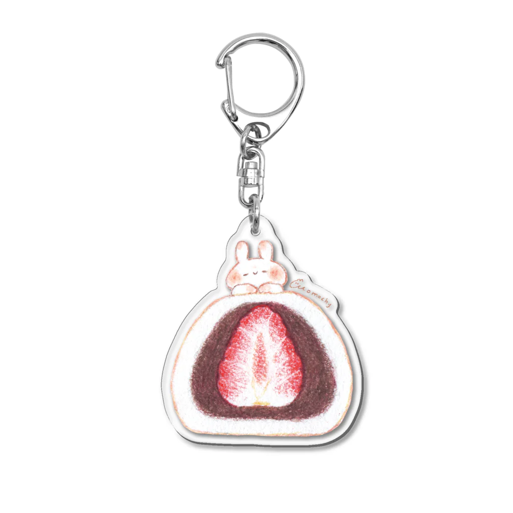 いちご大福とうさぎ / *momochy shop* ( momochy )のアクリル いちご大福とうさぎ / *momochy shop* ( momochy )のアクリル