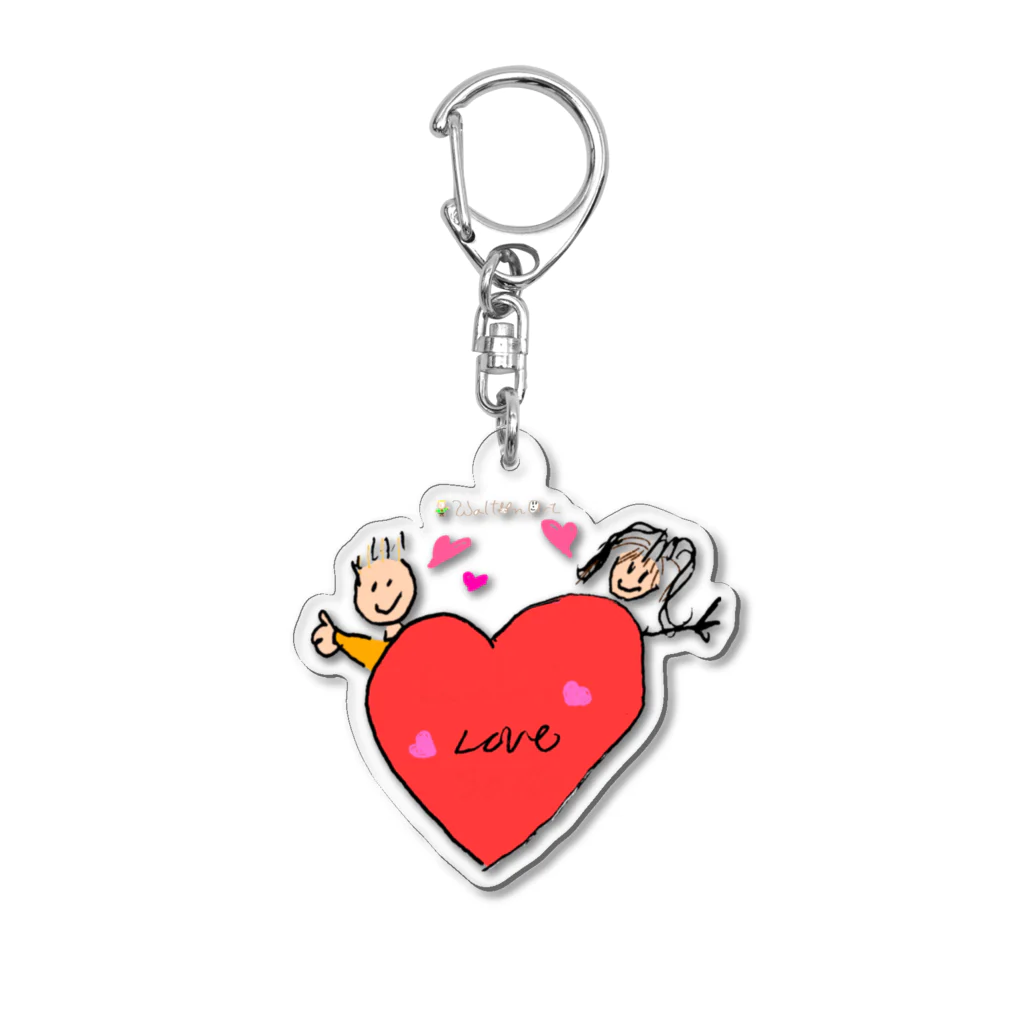 Walton’sのLove heart キーホルダー アクリルキーホルダー