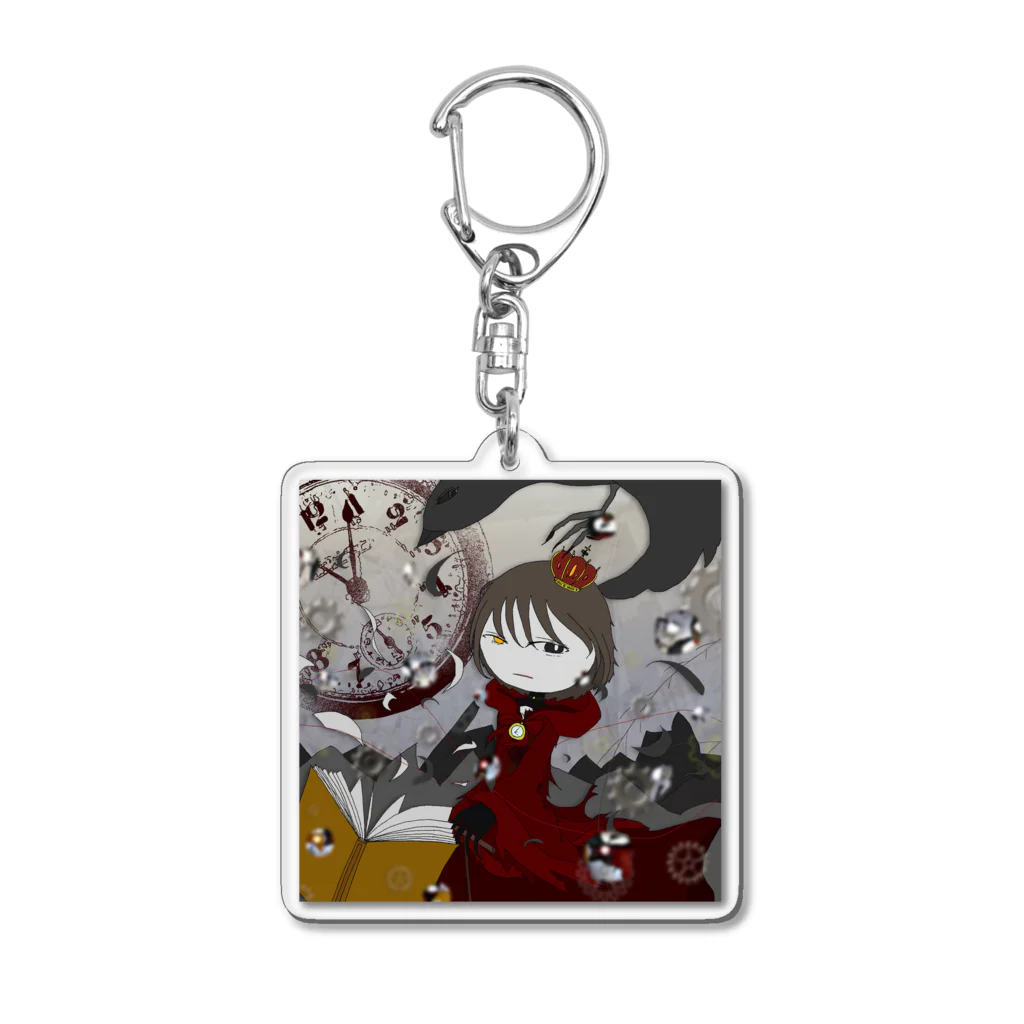 虚無虚無 光 黒猫 (忘却の魔女）の輪廻終末手記_不死鳥論 Acrylic Key Chain