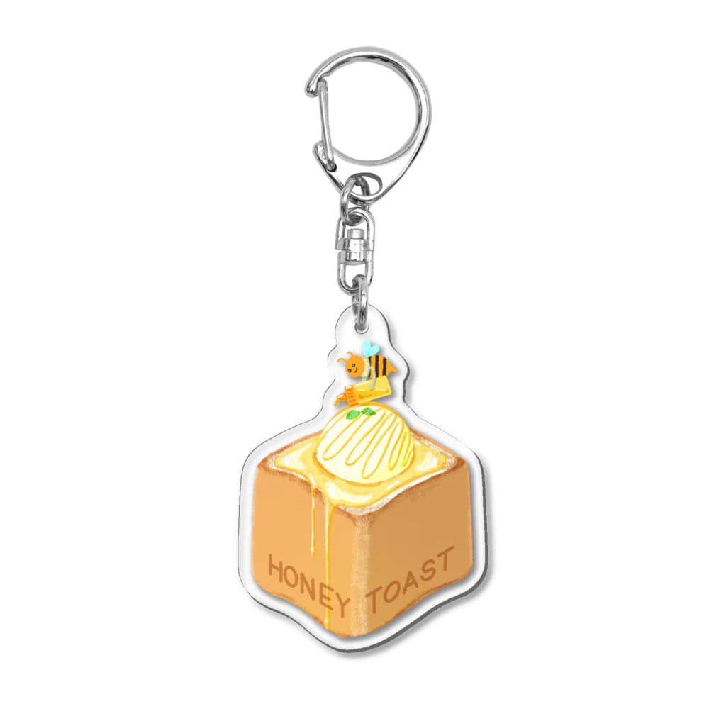 スロータイプ書店 Slowtype BooksのHONEY TOAST ハニートースト 247-1 Acrylic Key Chain