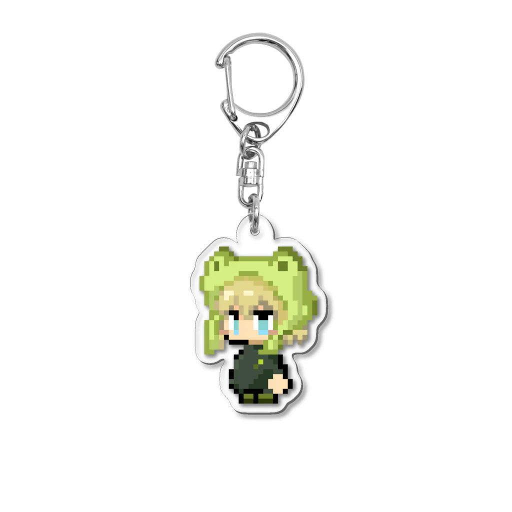 ボーダーラインのあまがえる(ドット) Acrylic Key Chain