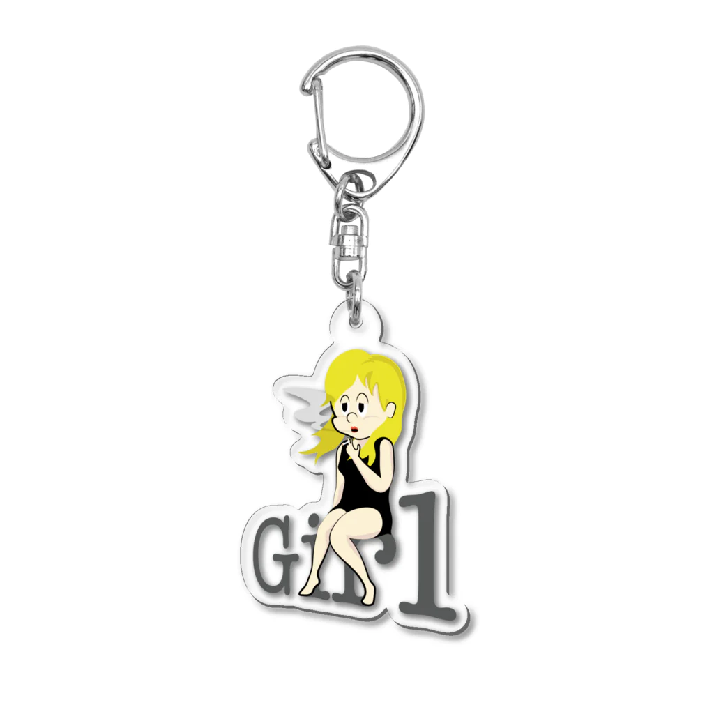 MobShopのmini-Girl Acrylic Key Chain