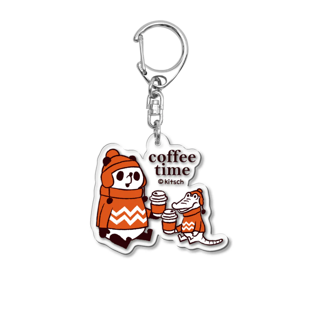 キッチュのコーヒータイム　パンダのおはなし Acrylic Key Chain