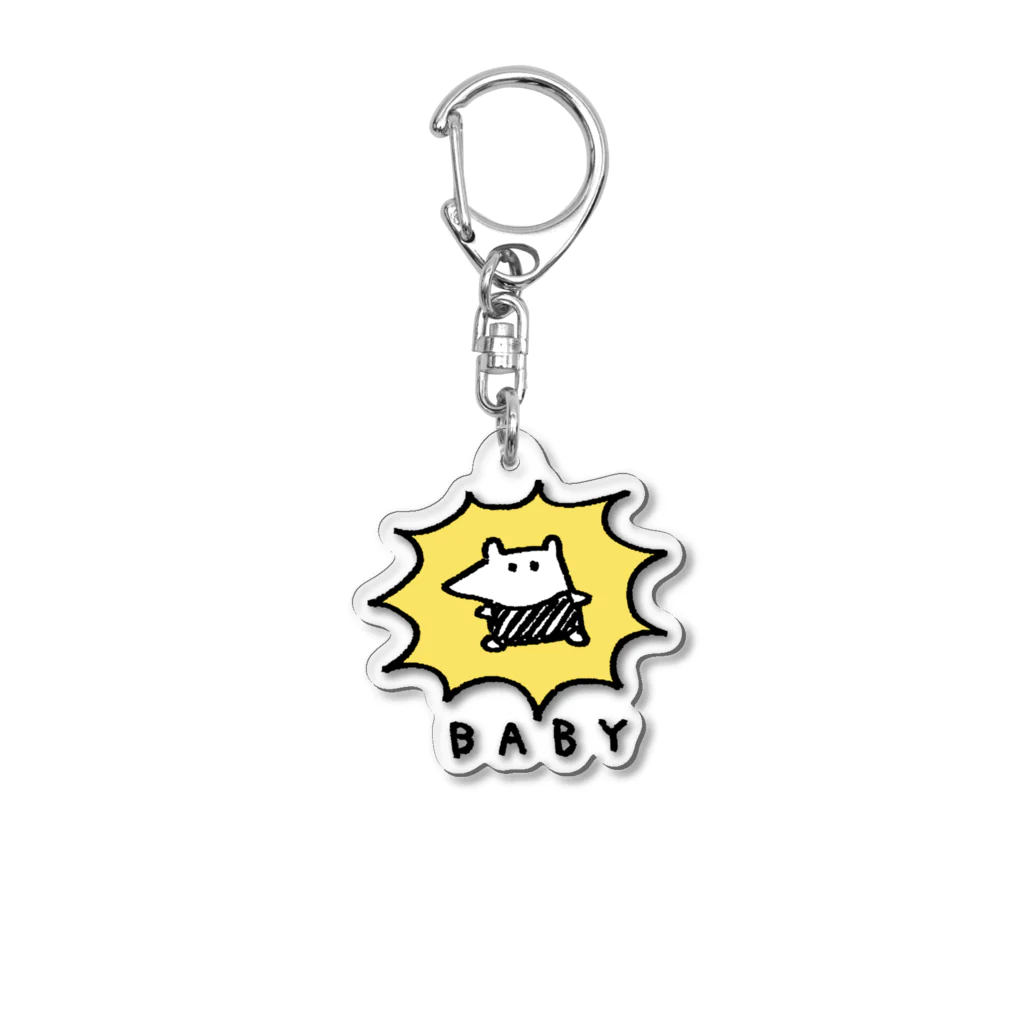 筒のBABYアリクイちゃん Acrylic Key Chain