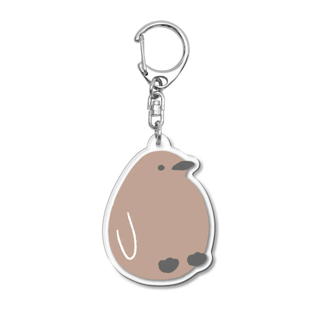 きゅう🐧イラストレーターのオウサマペンギンのヒナ Acrylic Key Chain