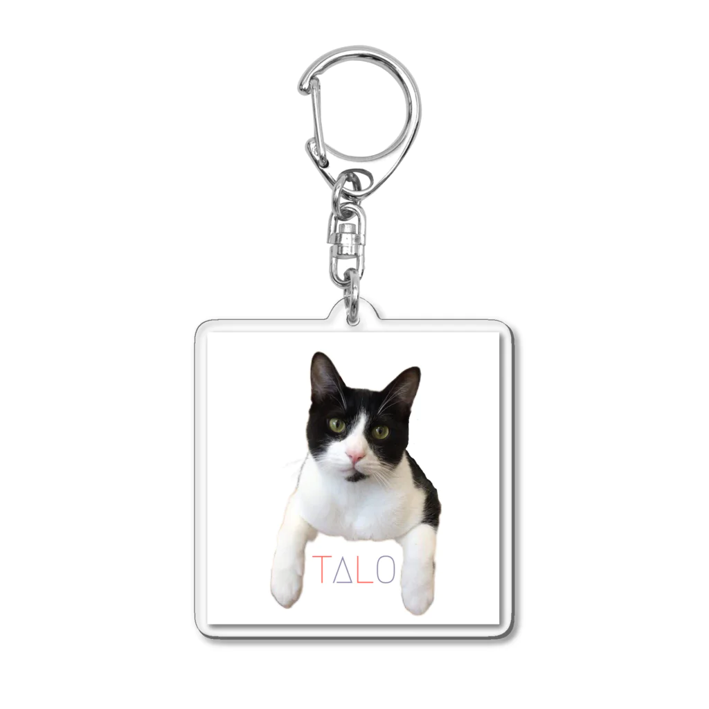 ハチワレ猫のタロのTALO Acrylic Key Chain