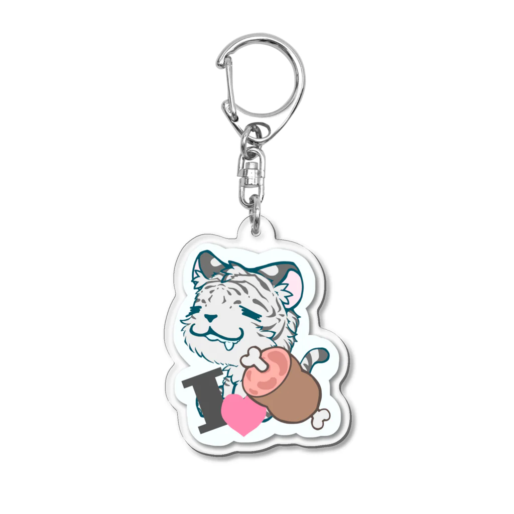 89虎の巣穴の肉好きとらくん Acrylic Key Chain