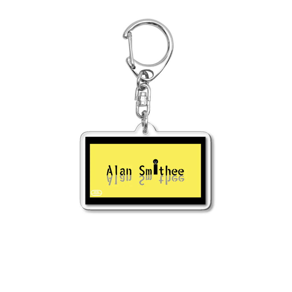 【Zebra channel 公式SHOP】 しまうま工房のAlan Smithee（ロゴ） Acrylic Key Chain