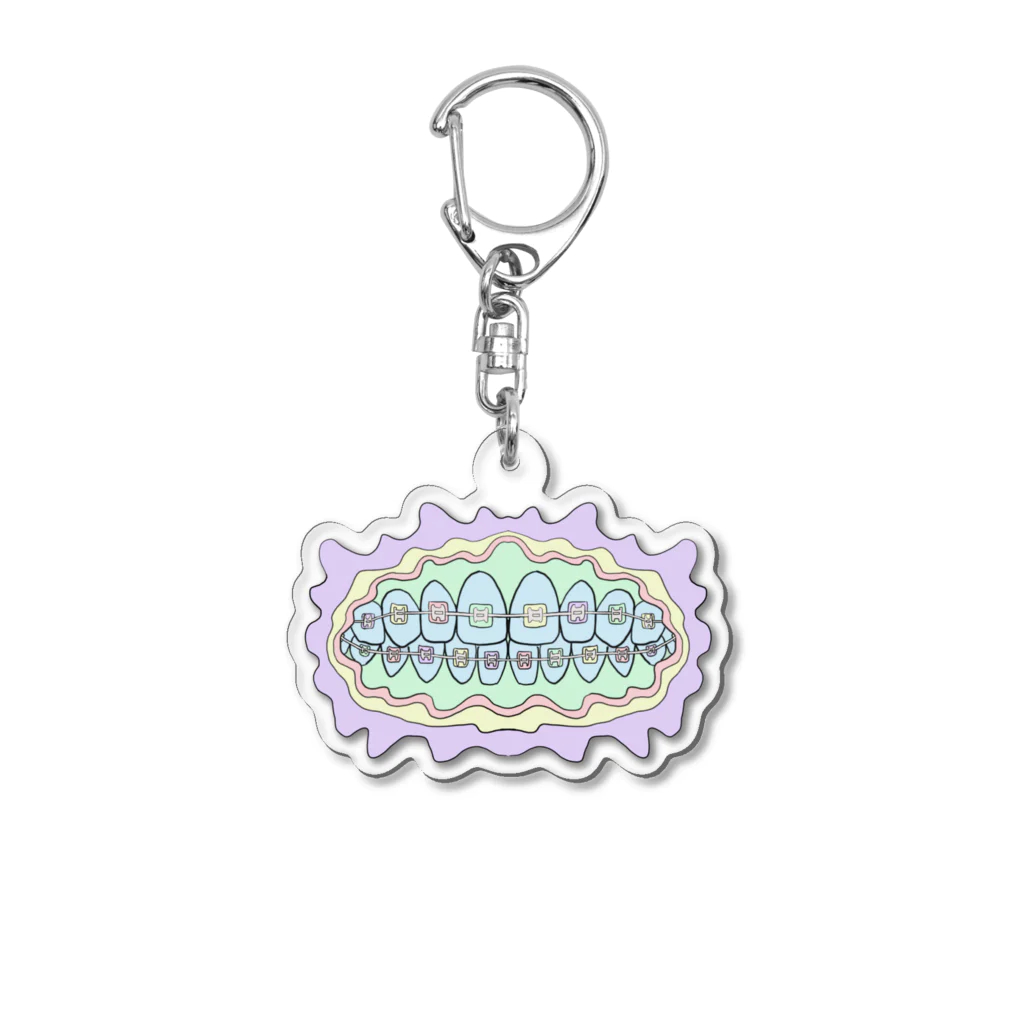 aN:poyoyoのOrthodontic Bracket Acrylic Key Chain