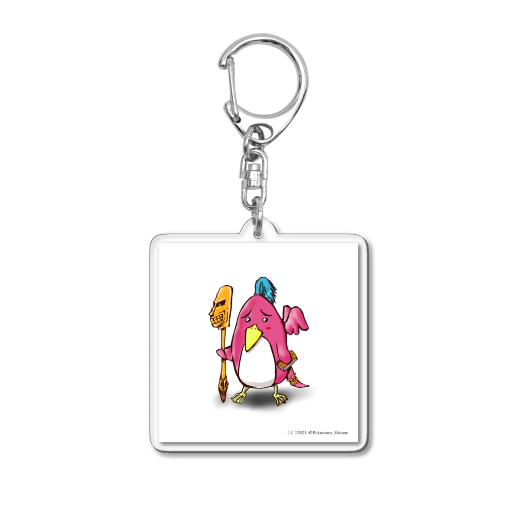 ぷくぷくショップのロケットペンギンマスコット Acrylic Key Chain