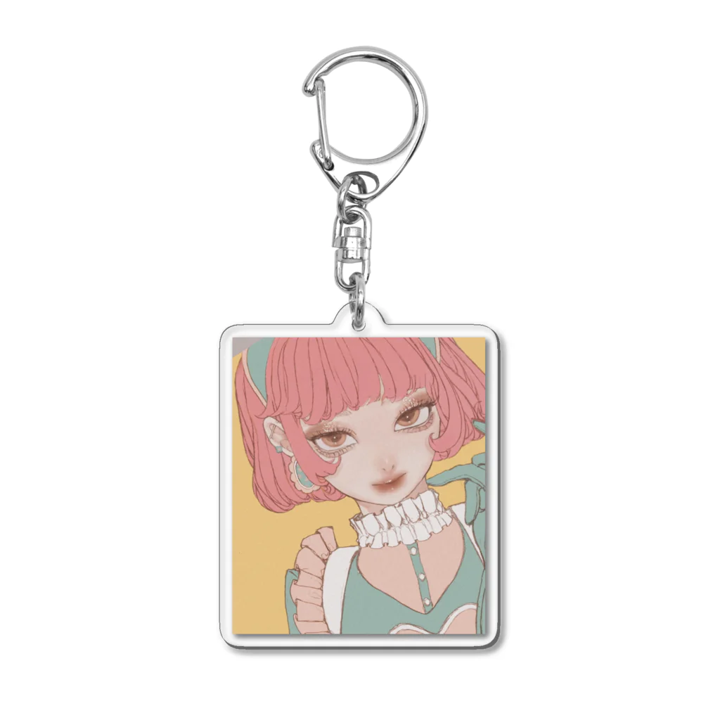 RETRO FACTORY のmeido yellow Acrylic Key Chain