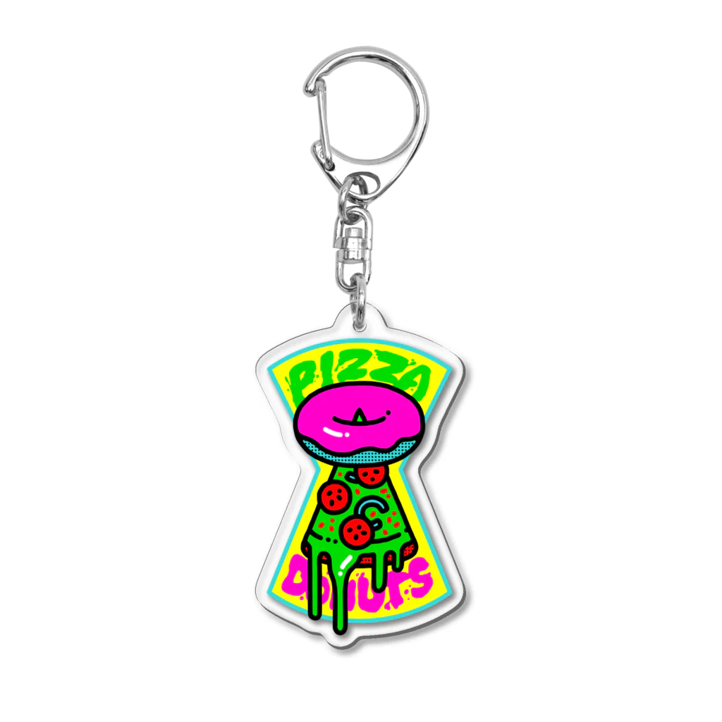 スプーキーの見えざるお店のピザドーナツ Acrylic Key Chain