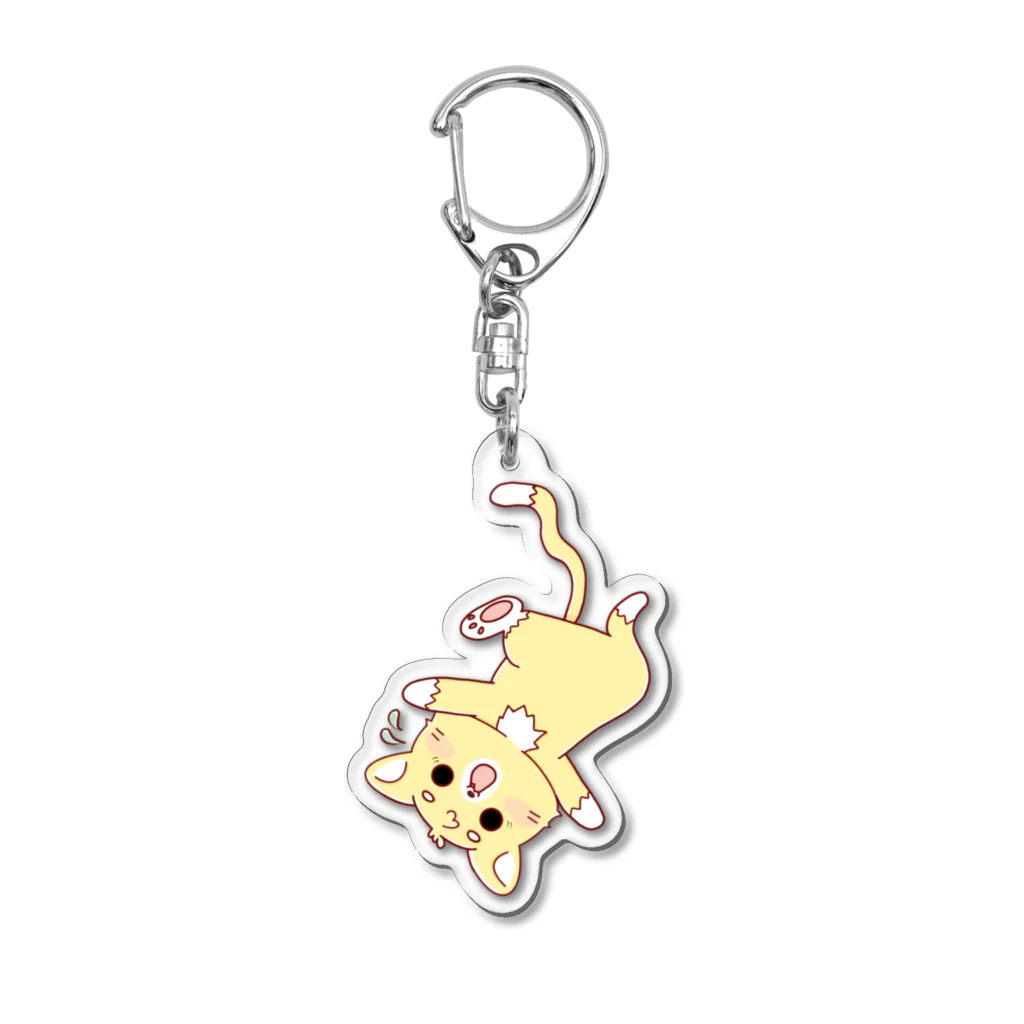 na-koの黄色いネコ Acrylic Key Chain