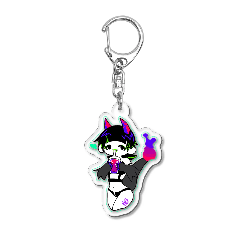 ウズさん(雑多垢🍆)低浮上気味のﾄﾞﾘﾝｷﾝｳｽﾞｻﾝ(補色ver.) Acrylic Key Chain