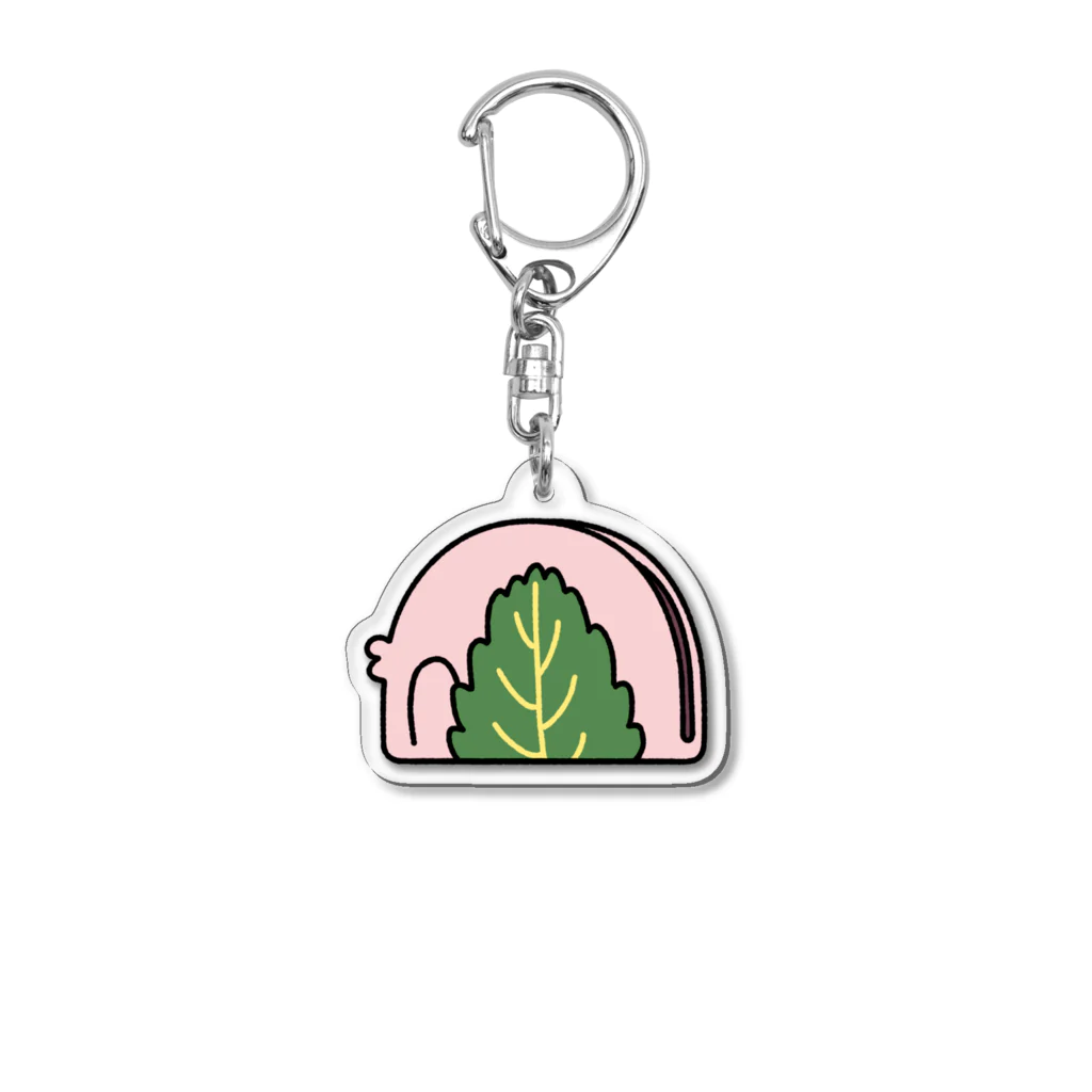 だんごむし売り場のさくらもちむし Acrylic Key Chain