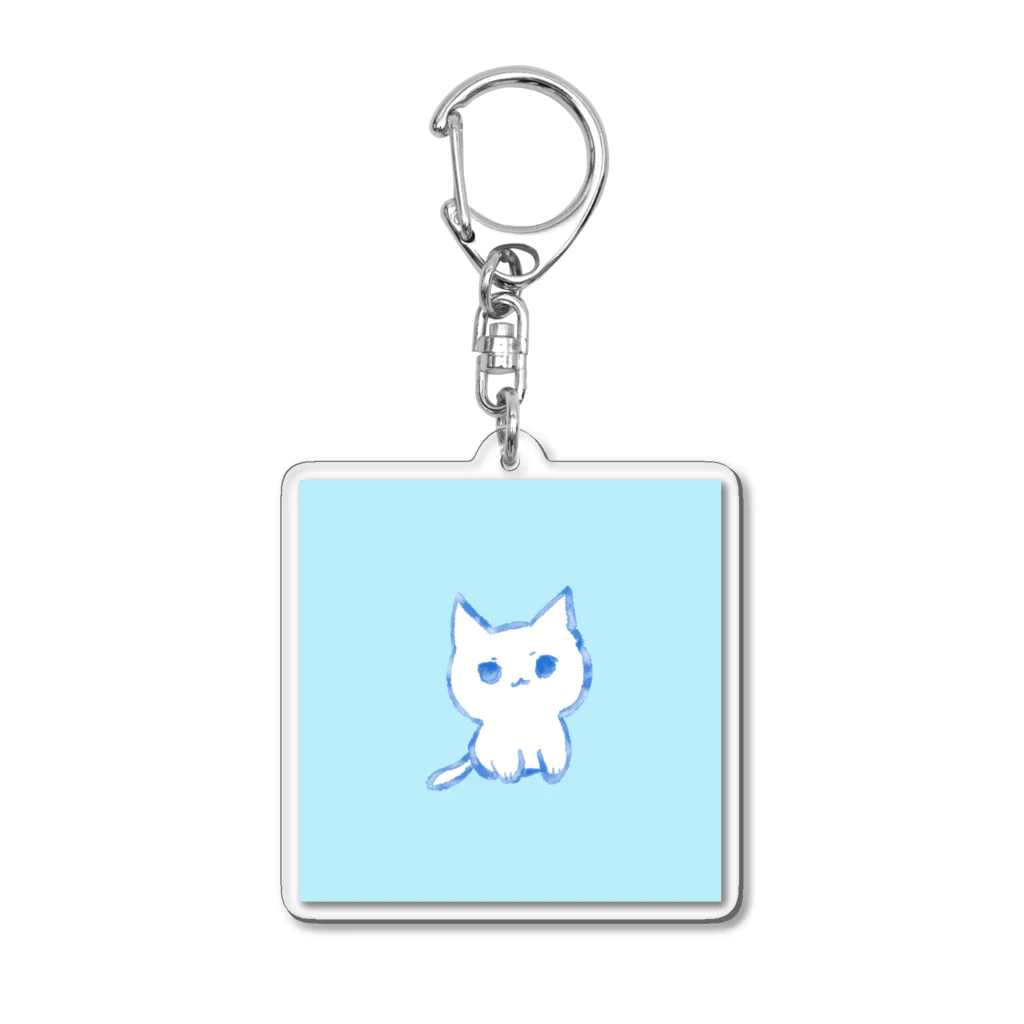 おらまやのちいさいねこアクリルキーホルダー🟦🐈✨ Acrylic Key Chain