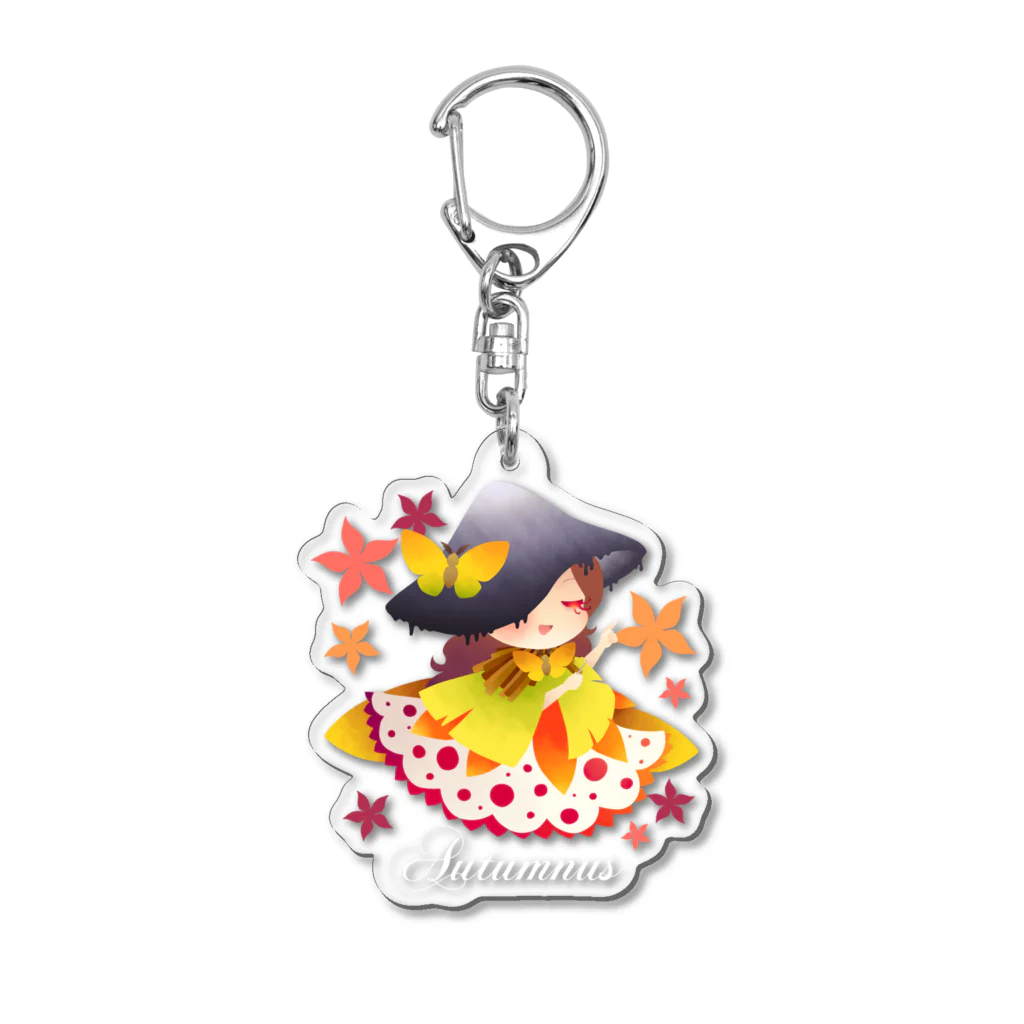 ゆさくの秋の魔女『ヴェレーナ・プシケ』 Acrylic Key Chain