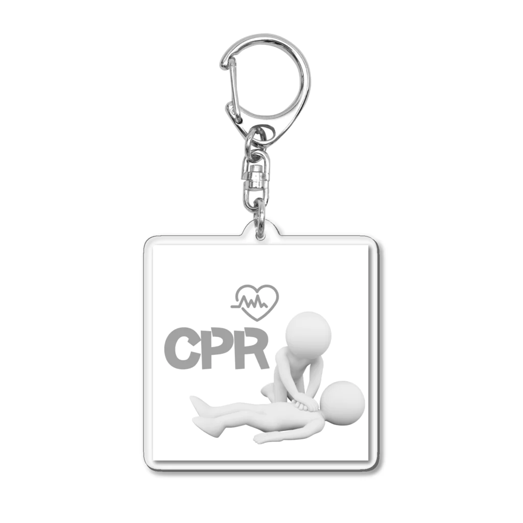 急変対応.netのCPRシリーズ3 Acrylic Key Chain