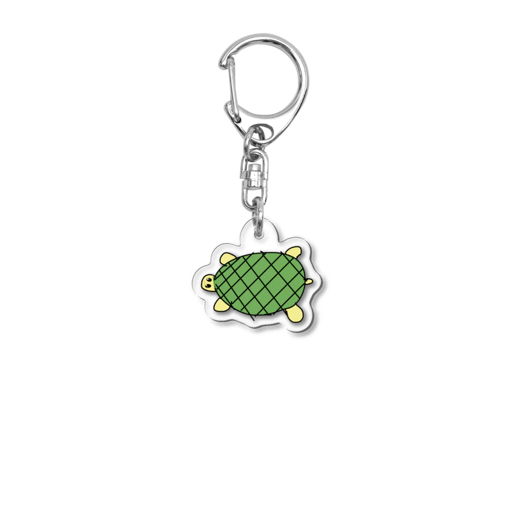 はなことショップの亀（どうぶつシリーズ Acrylic Key Chain