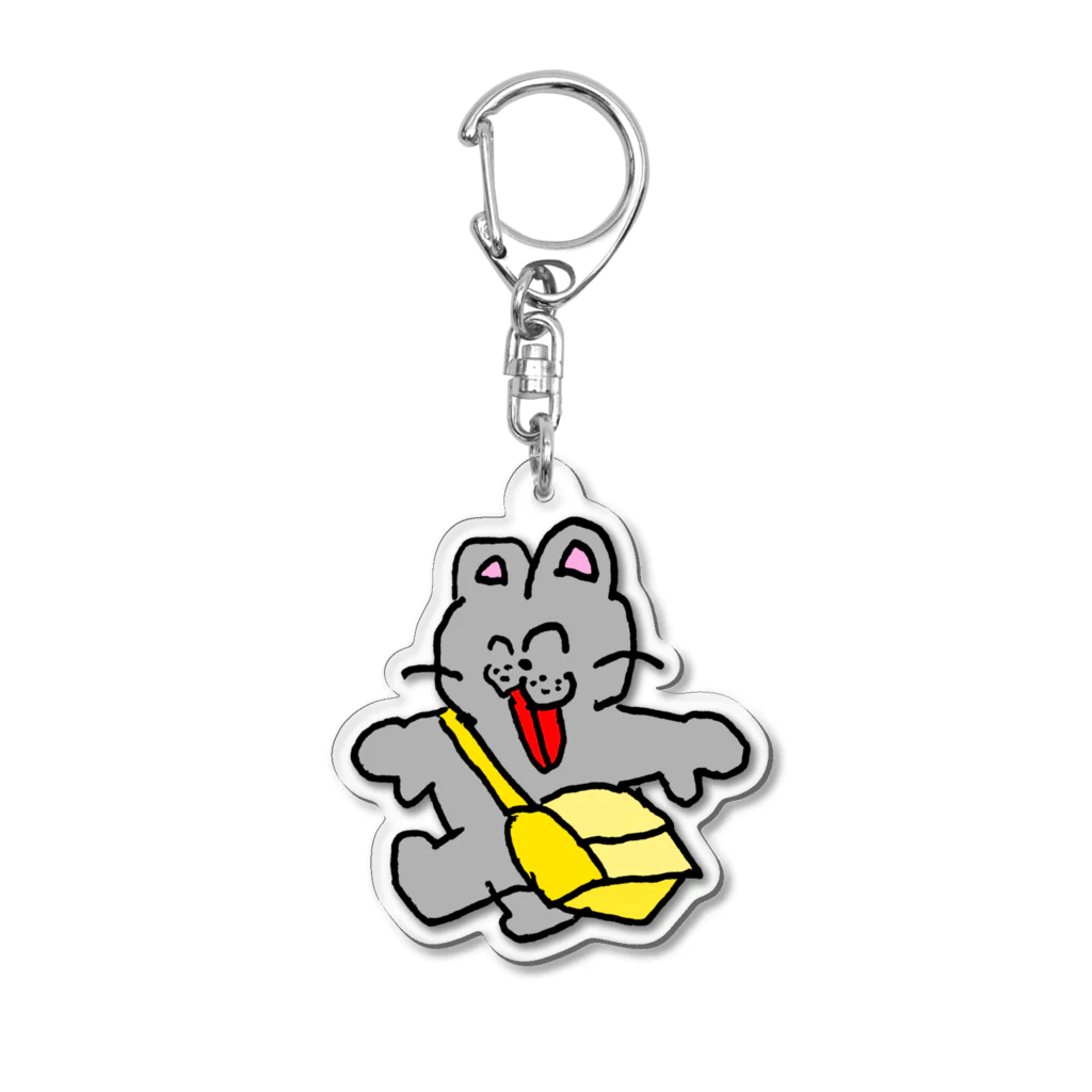 うめぼしやさんの仲良し通学どうぶつ Acrylic Key Chain