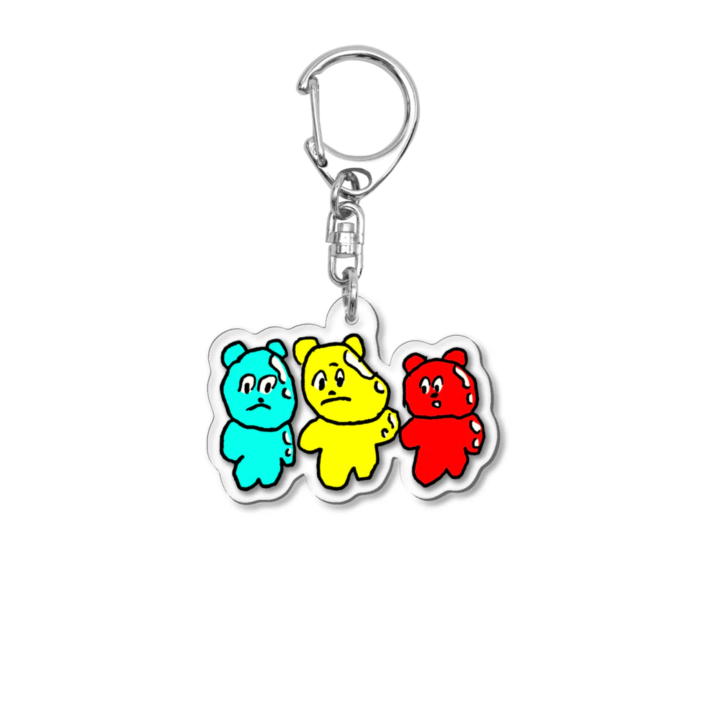 うめぼしやさんのぐみべあーず Acrylic Key Chain