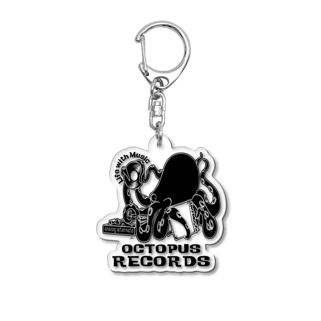 ANALOG ALTERNATE & 13TH DOODLERS EXPLOSION LABのOCTPUS RECORDS Acrylic Key Chain