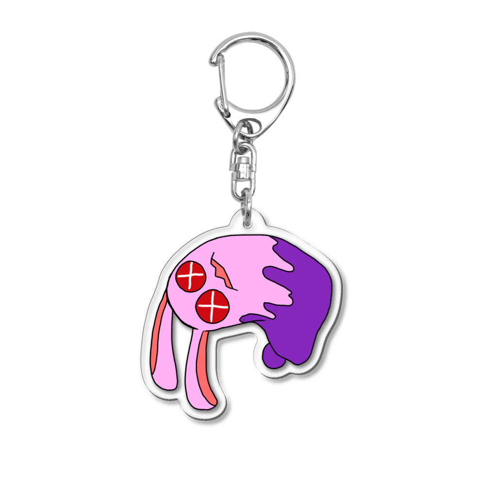 【れべる零】＼＼\٩( 'ω' )و/／／の毒うさぎちゃんアクキー Acrylic Key Chain