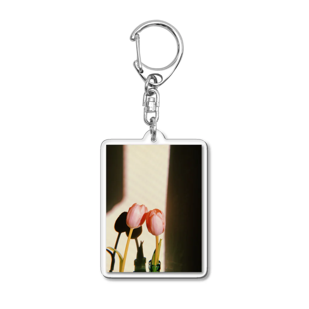 みずいろみずうみのtulip Acrylic Key Chain